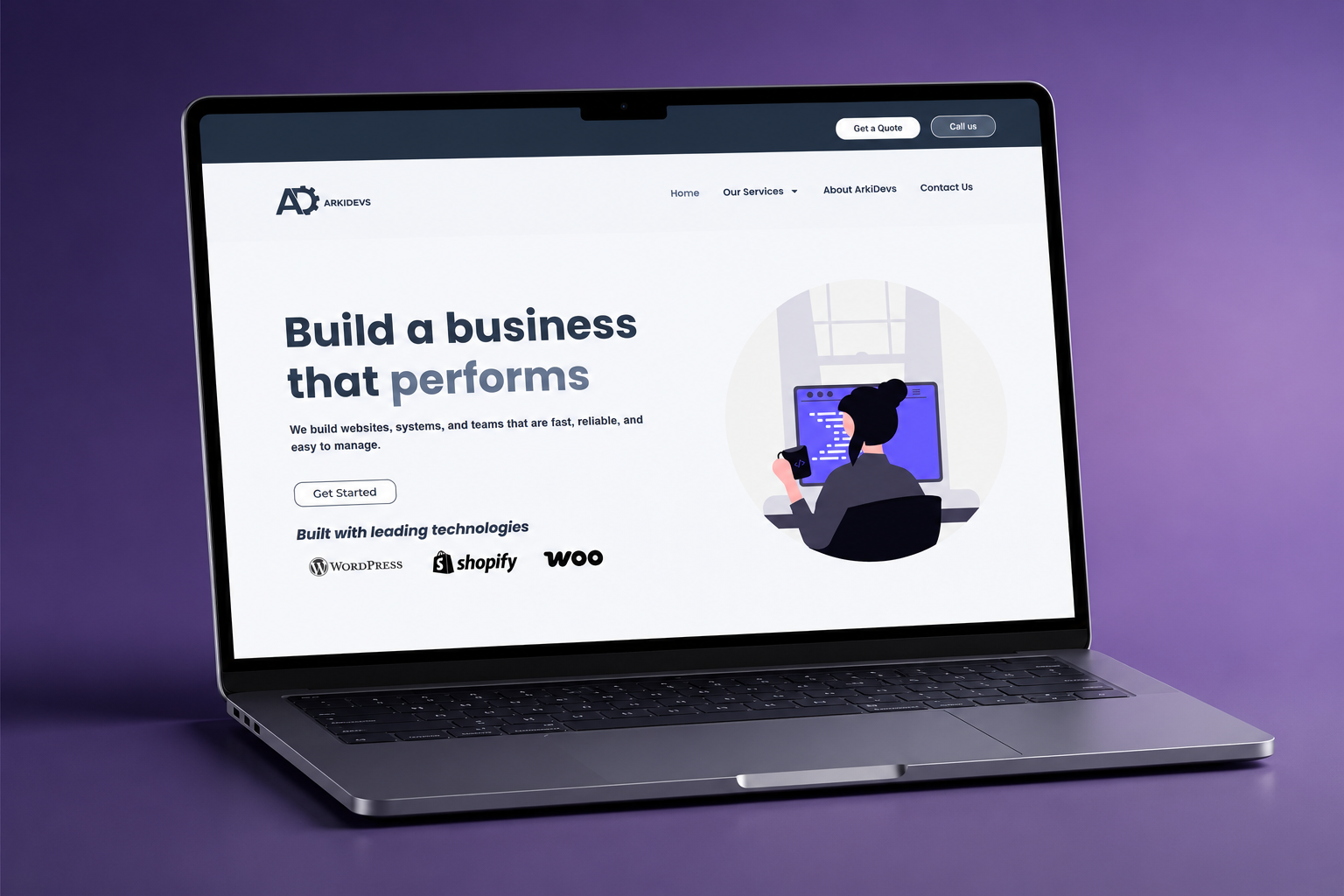 Modern Living Website preview